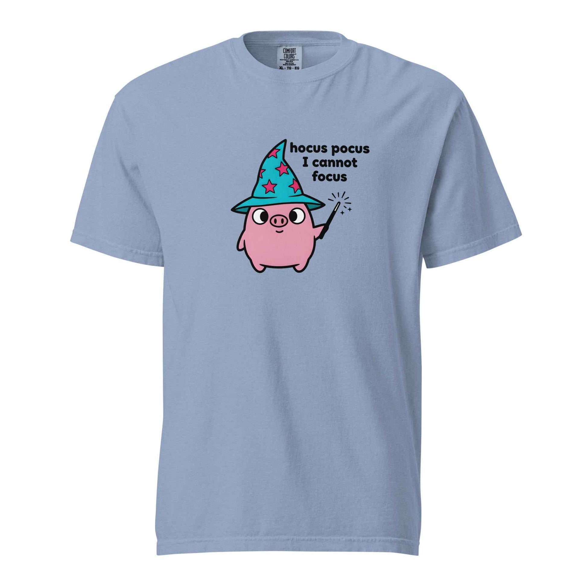 Funny Wizard Pig T-Shirt, Cute ADHD Humor Tee