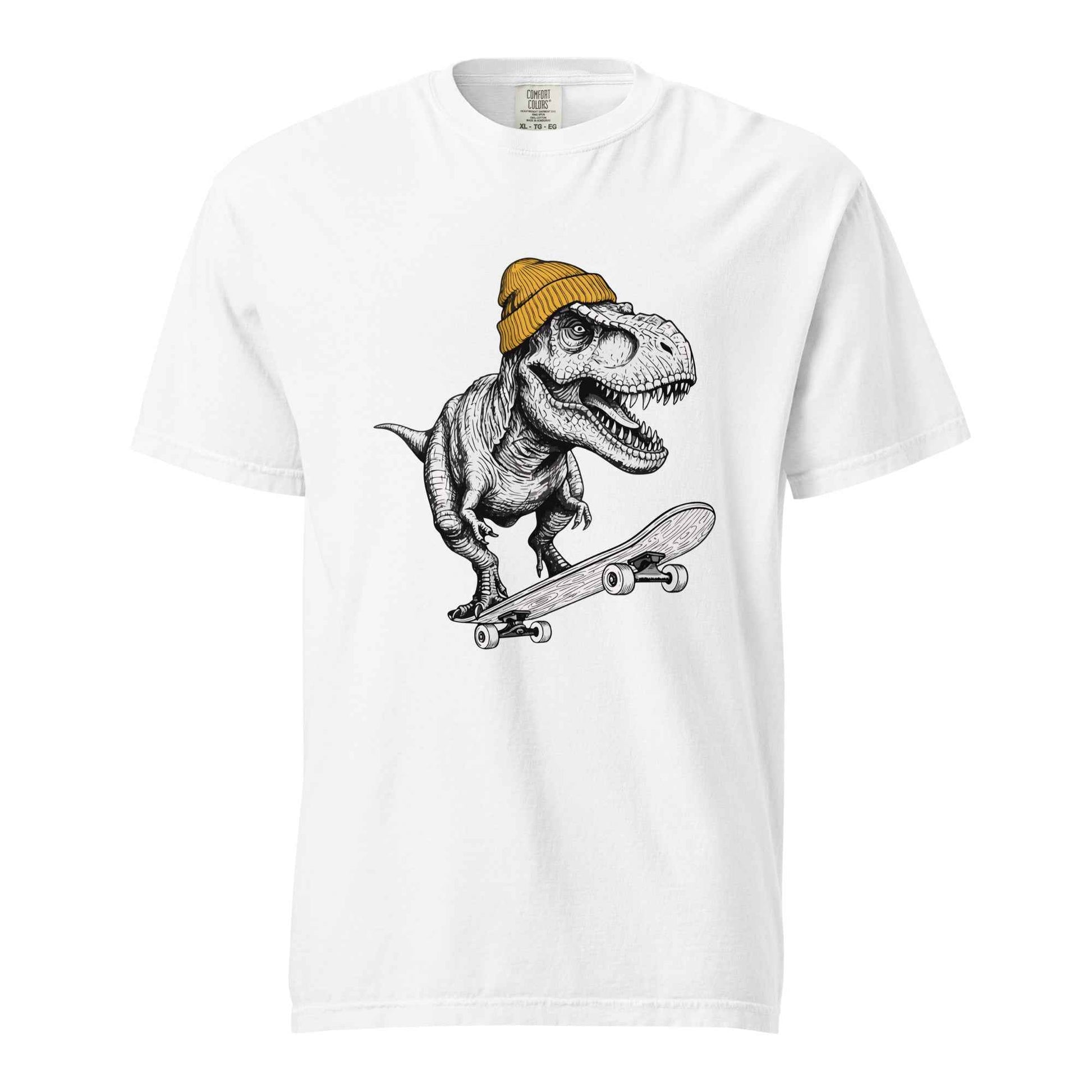Skateboarding T Rex Sk8 Shirt - Prehistoric Skater Graphic Tee