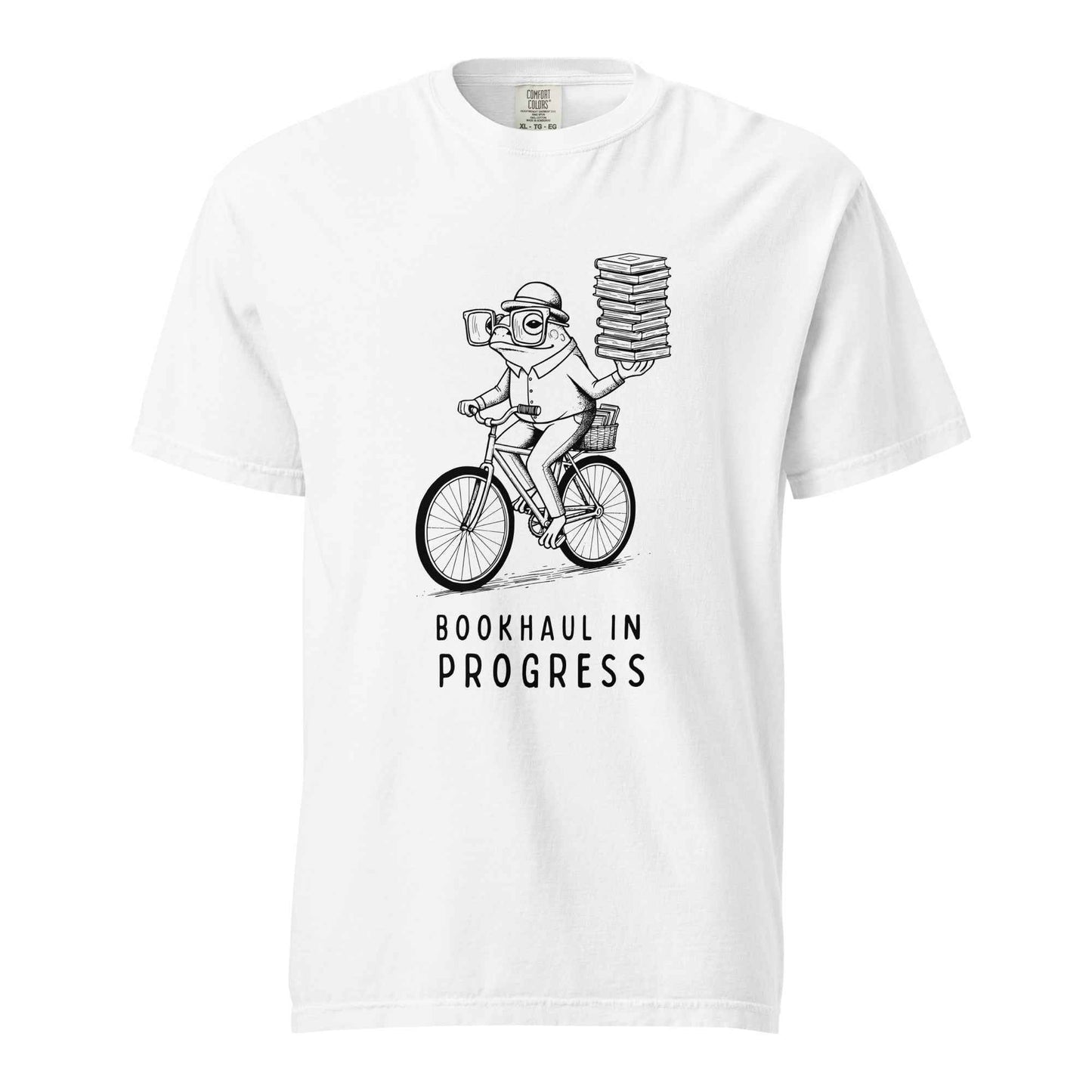 Bookhaul In Progress T-Shirt, Bookish Frog