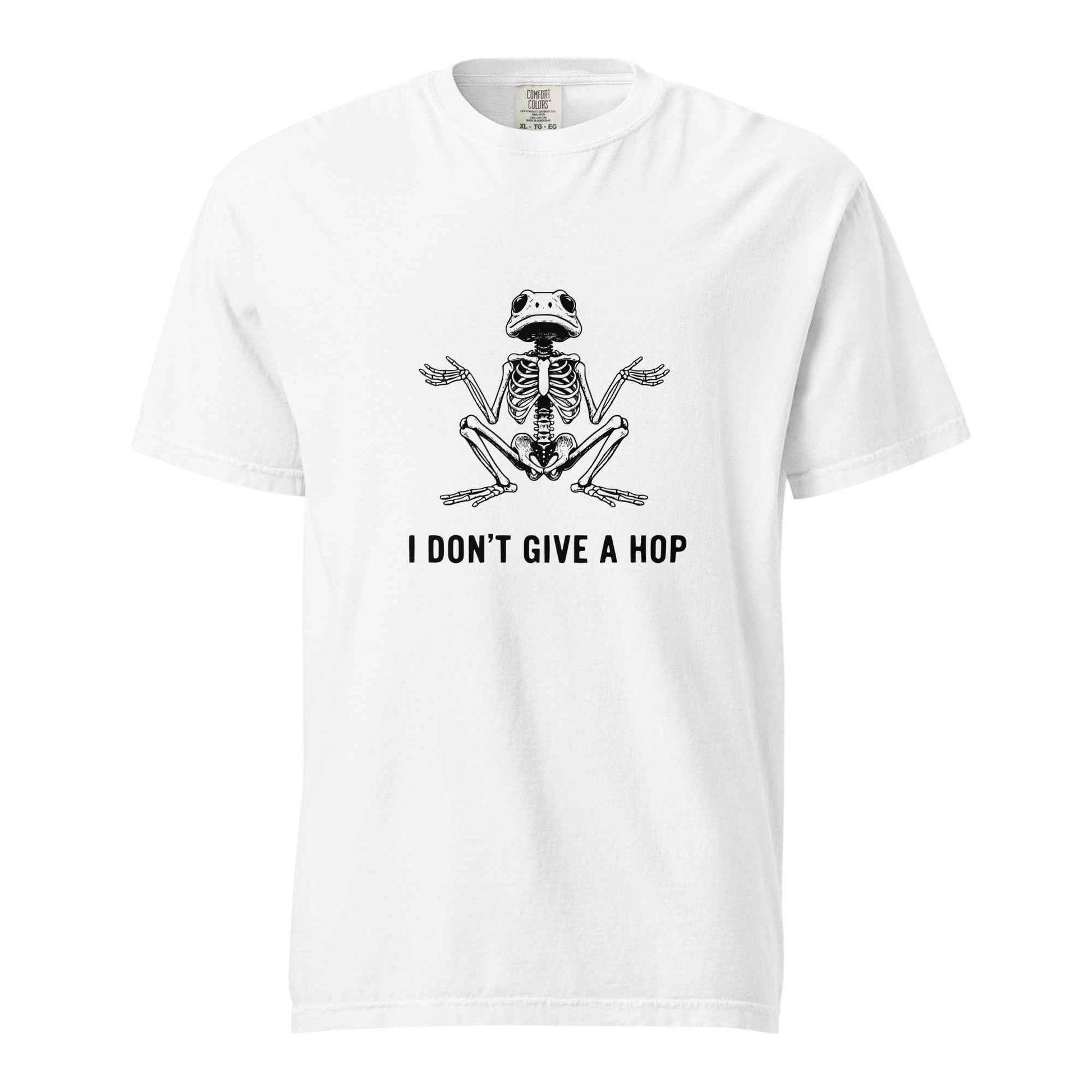 I Don’t Give a Hop Shirt, Funny Skeleton Frog Custom T Shirt