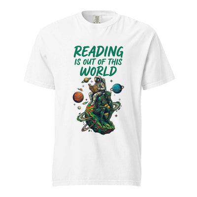 Reading Is Out of This World - Astronaut & Alien Reader T-Shirt