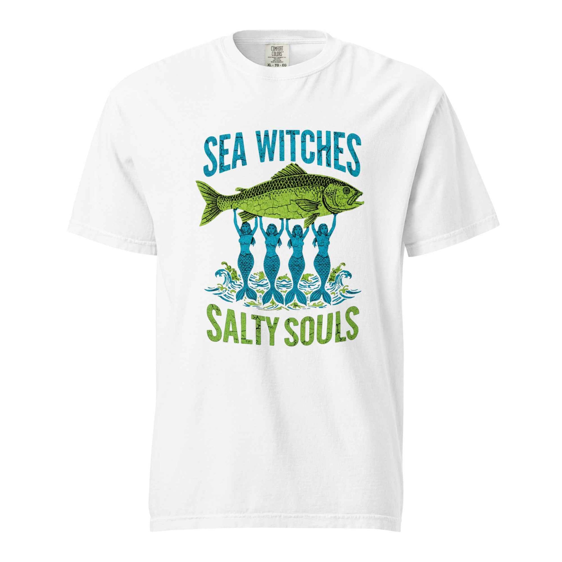 Sea Witches and Salty Souls Graphic T-Shirt White