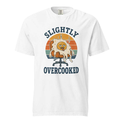 Funny Fried Egg Burnout T-Shirt, Slightly Overcooked Tee