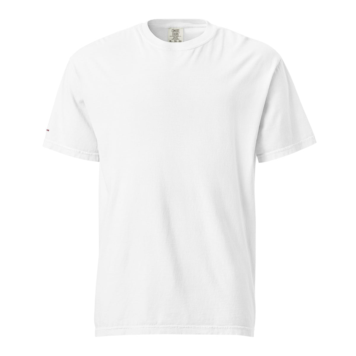 White t-shirt on a white background