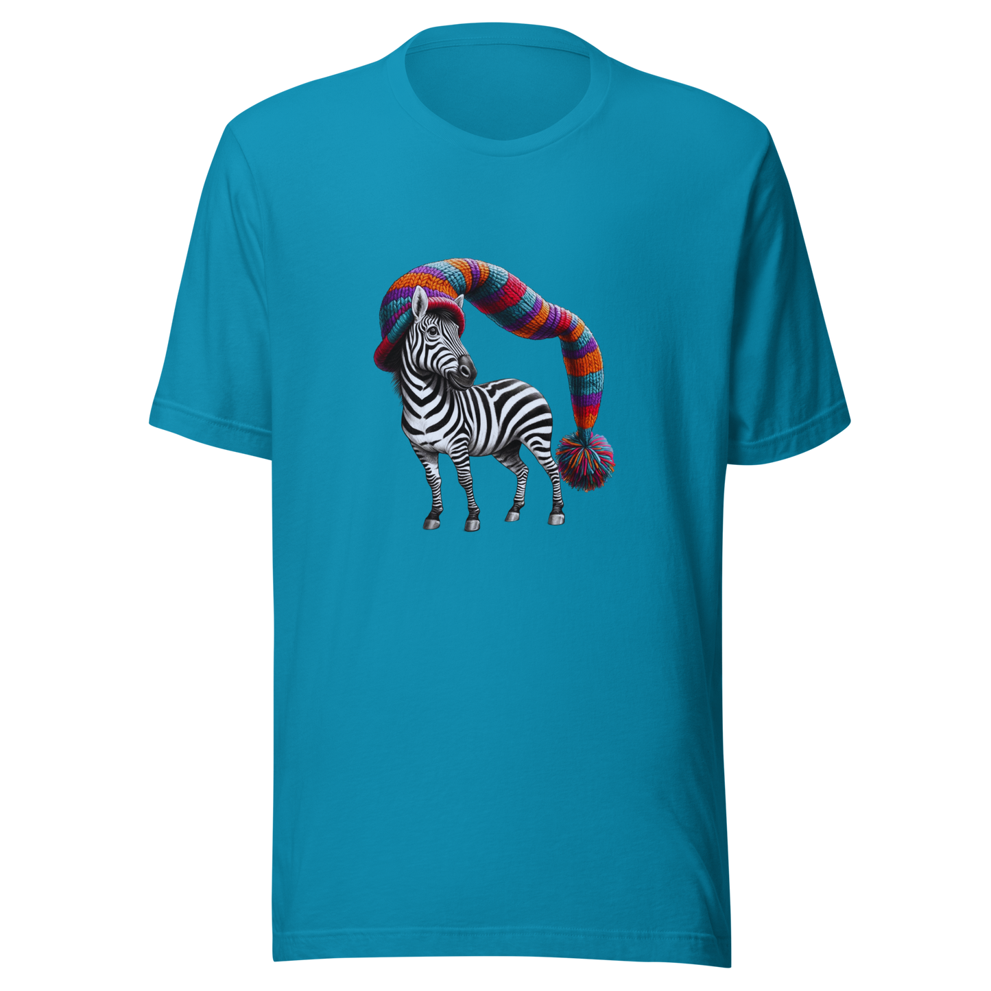 Unisex t-shirt with stylish zebra