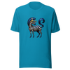 Unisex t-shirt with blue zebra - Radiant Art of Radiant Group