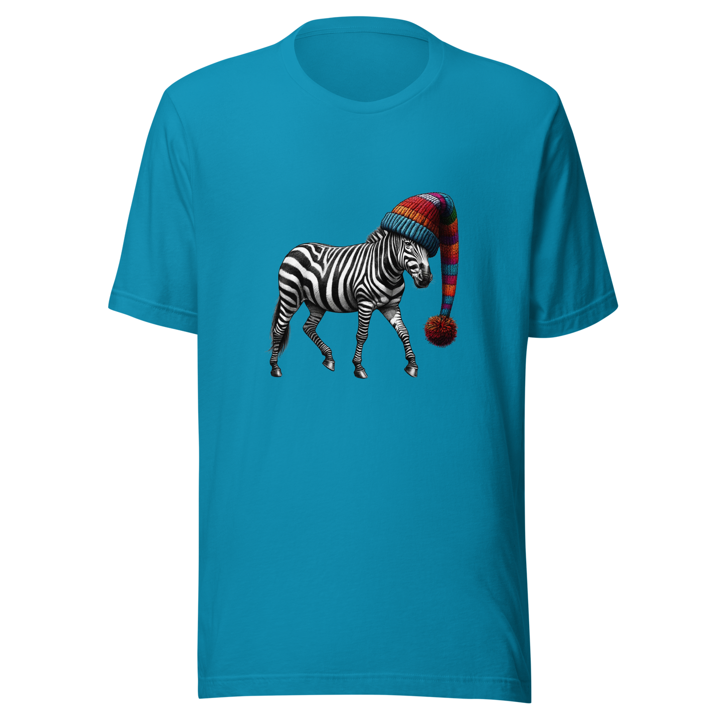 Unisex t-shirt - zebra in the hat
