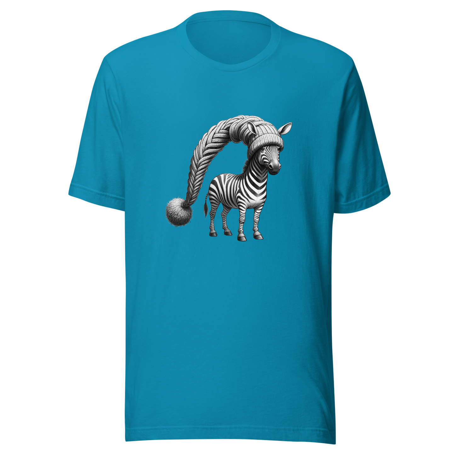 Unisex t-shirt of funny zebra