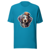 Unisex t-shirt "Top Hat Pooch: Distinguished Dog Portrait" - Radiant Art of Radiant Group