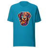 Unisex t-shirt "Kaleidoscopic Canine: A Spectrum of Colors" - Radiant Art of Radiant Group