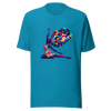 "Universal Flow: Abstract Cosmic Yoga" Graphic Unisex T-Shirt - Radiant Art of Radiant Group