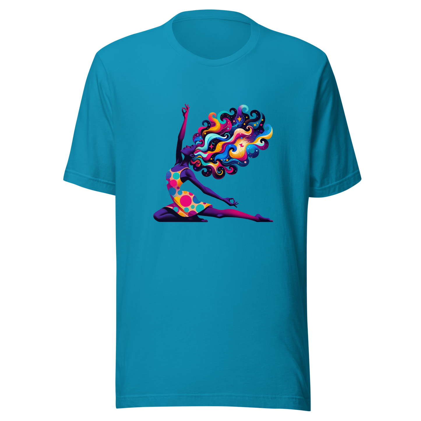 "Universal Flow: Abstract Cosmic Yoga" Graphic Unisex T-Shirt