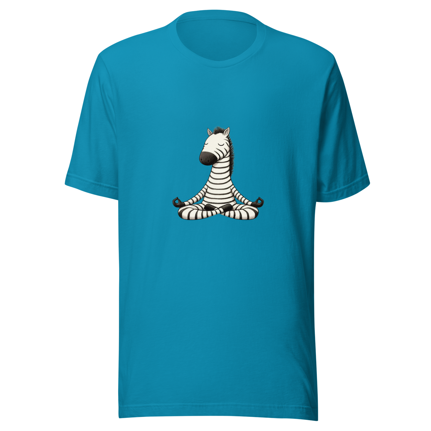 Unisex t-shirt Zen yoga Zebra