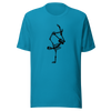 Unisex t-shirt with skeleton doing a handstand - Radiant Art of Radiant Group