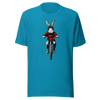Unisex t-shirt "Rabbit on a bicycle" - Radiant Art of Radiant Group