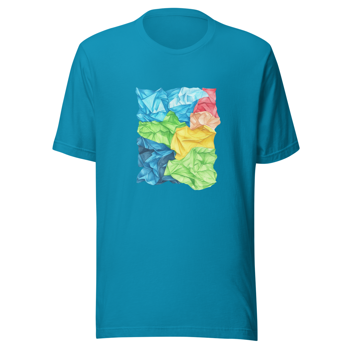 Unisex t-shirt "Crinkle Canvas: Art in a New Dimension"