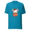 Unisex t-shirt  "Moo-lloween Surprise: The Pumpkin Cow" - Radiant Art of Radiant Group