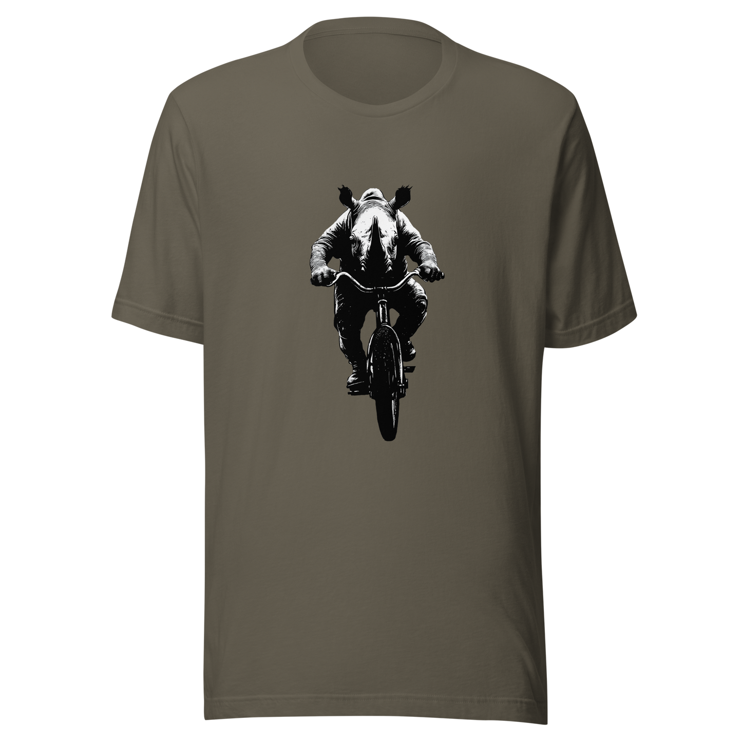 Unisex t-shirt "Pedal Like a Rhino"