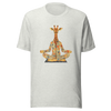 Unisex t-shirt Zen Safari: Meditating Giraffe - Radiant Art of Radiant Group
