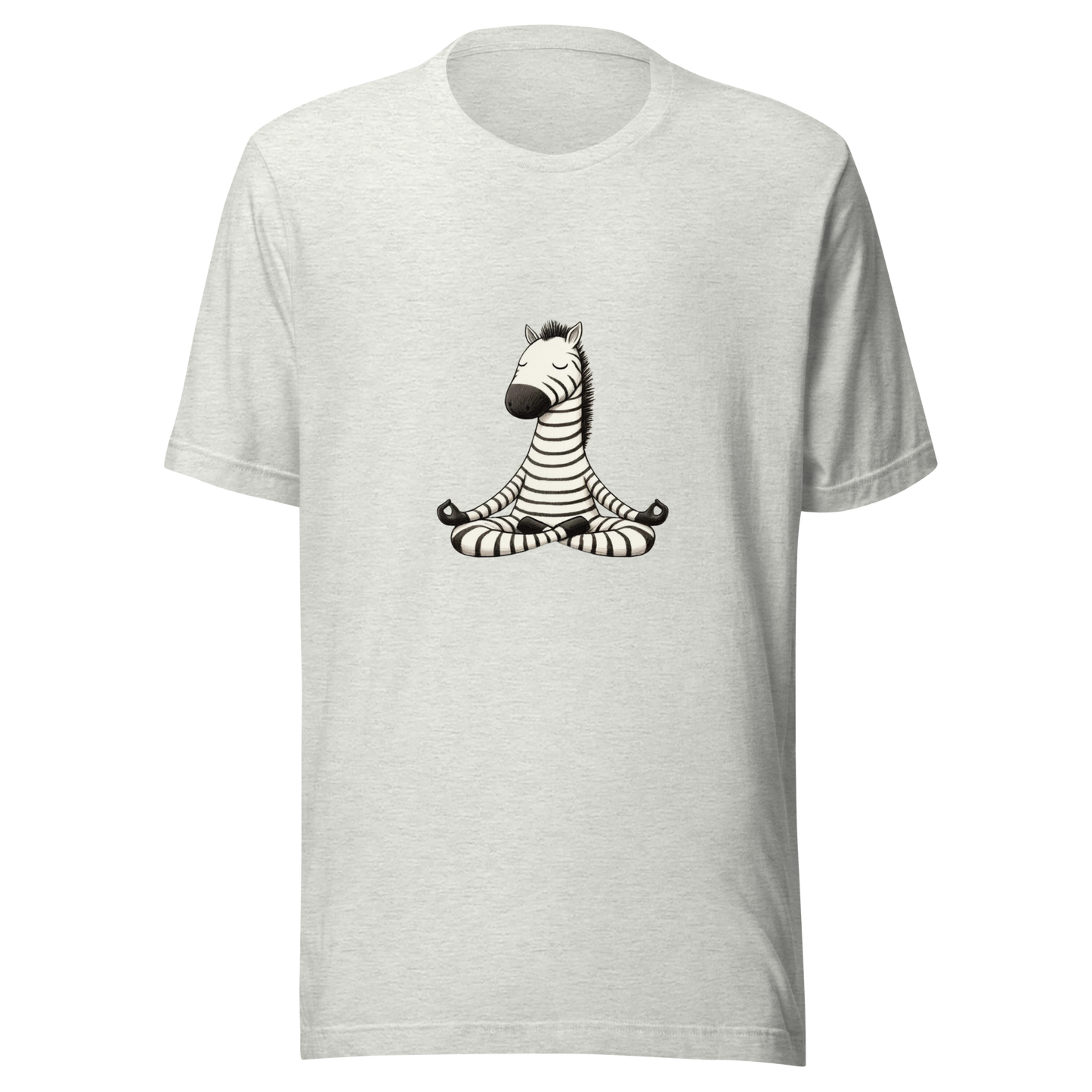 Unisex t-shirt Zen yoga Zebra