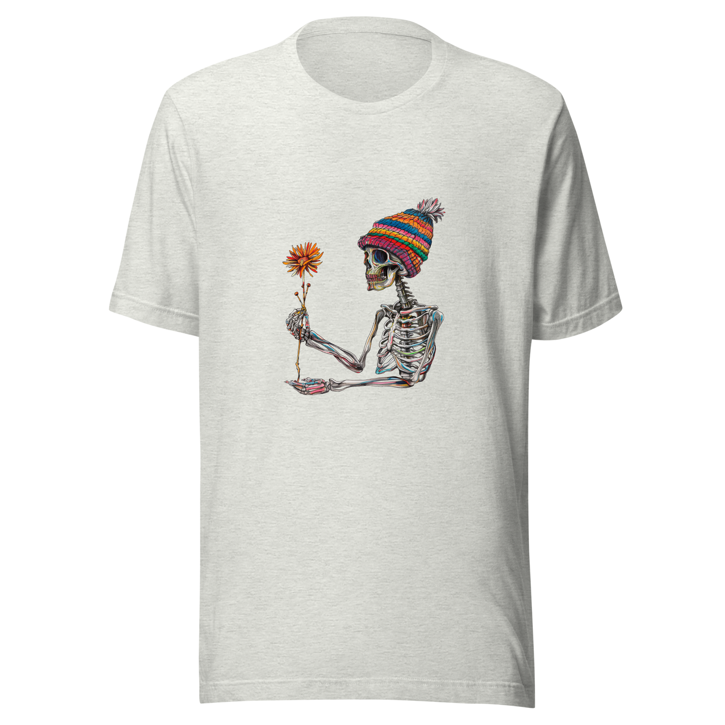 Unisex t-shirt "Skeleton Flower Power"