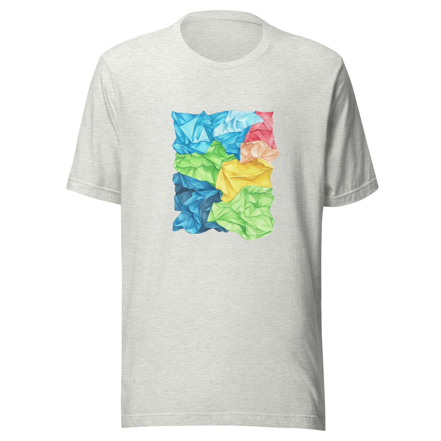 Unisex t-shirt "Crinkle Canvas: Art in a New Dimension"