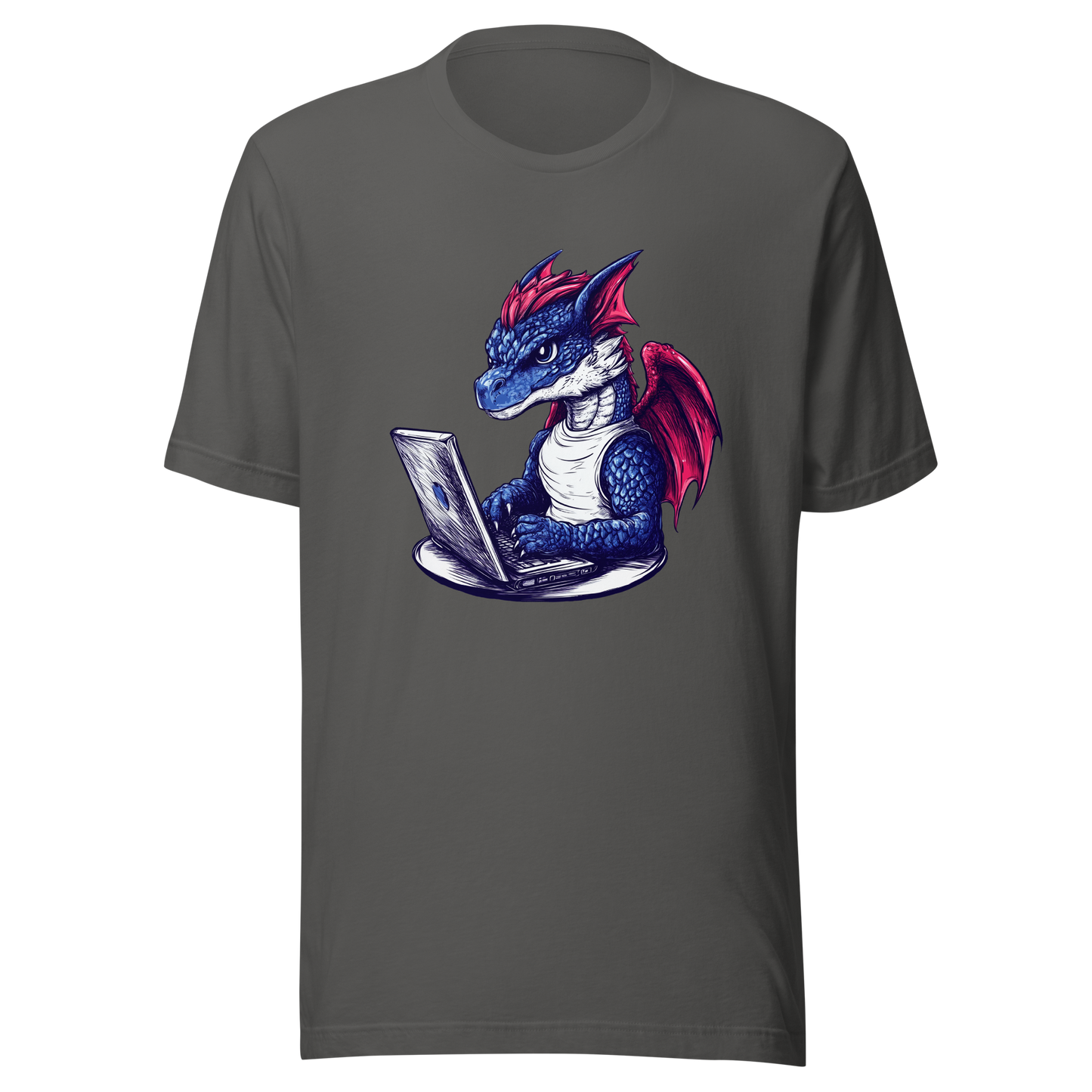 Unisex t-shirt  "Code Like a Dragon, Conquer Like a Legend"