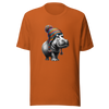 Unisex Novelty Hippo Graphic T-Shirt with Colorful Beanie - Radiant Art of Radiant Group