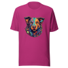 "Kaleidoscope Canine: Colorful Dog Portrait" Unisex T-Shirt - Radiant Art of Radiant Group