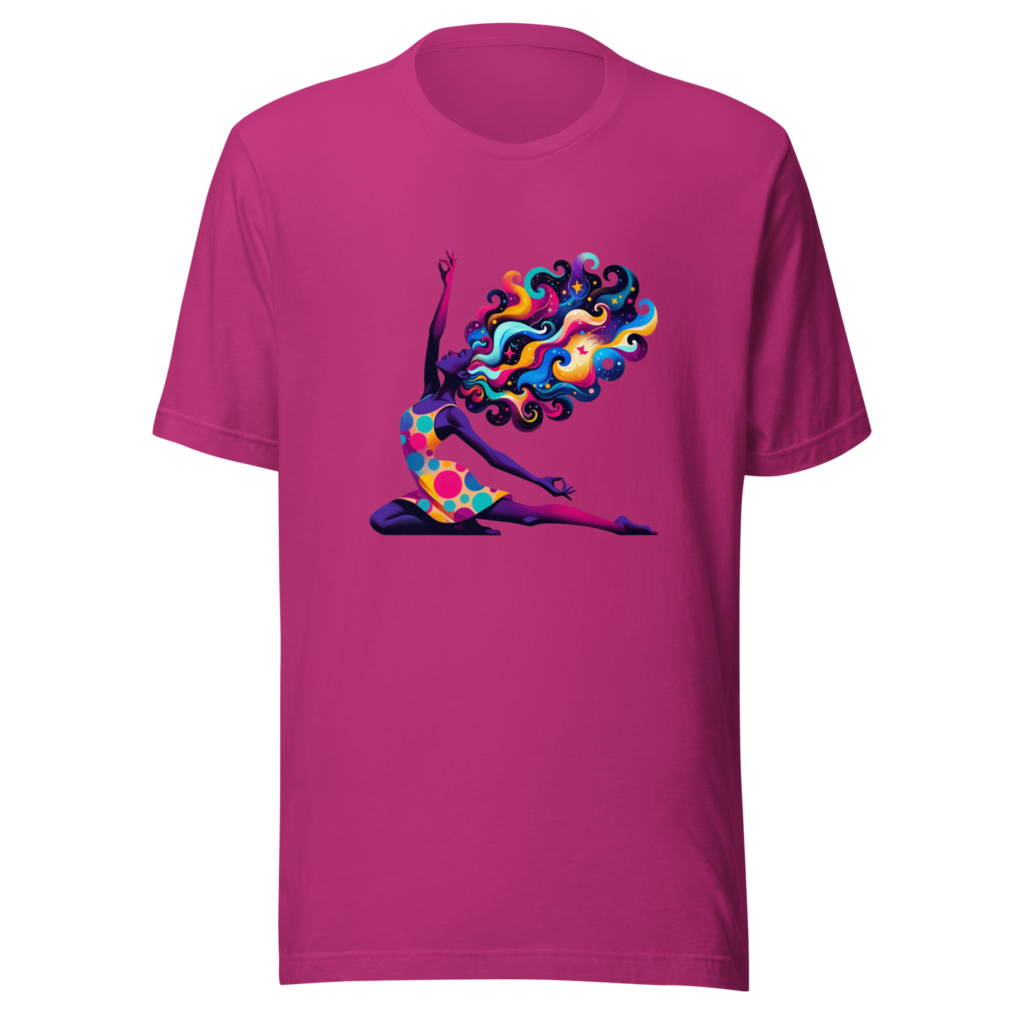 "Universal Flow: Abstract Cosmic Yoga" Graphic Unisex T-Shirt