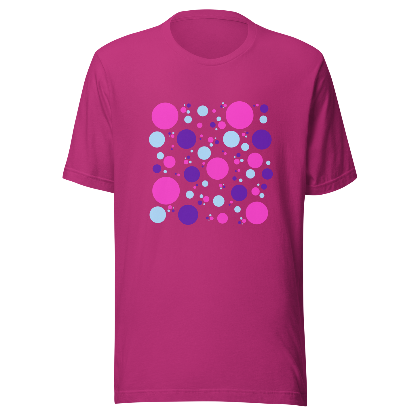 Unisex t-shirt with colorful circles