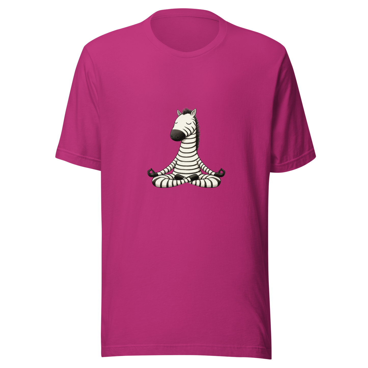 Unisex t-shirt Zen yoga Zebra