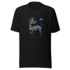 Unisex t-shirt with blue zebra - Radiant Art of Radiant Group
