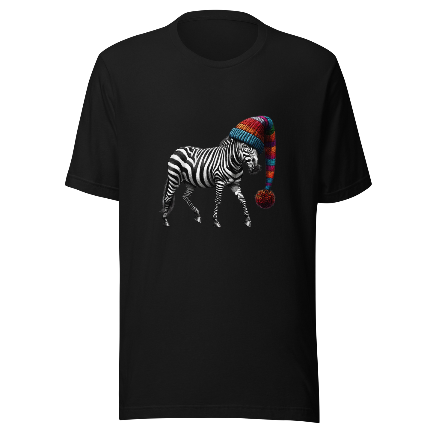 Unisex t-shirt - zebra in the hat
