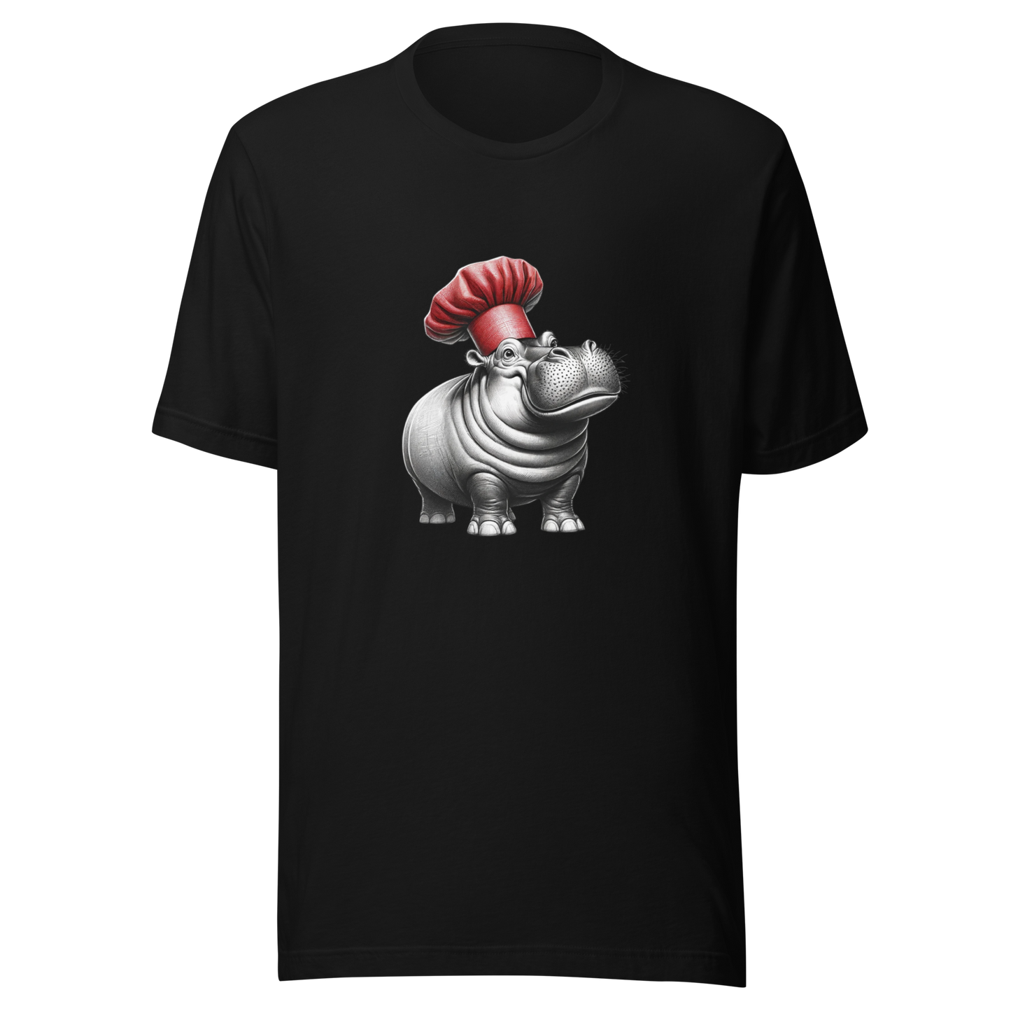 "Hippo Chef: Culinary Comedian" Unisex Graphic T-Shirt