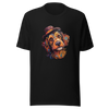 Unisex t-shirt "Bohemian Bowler: Artistic Dog with Hat" - Radiant Art of Radiant Group