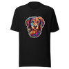 Unisex t-shirt "Kaleidoscopic Canine: A Spectrum of Colors" - Radiant Art of Radiant Group