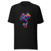 Unisex Graphic t-shirt "Stellar Asana: Cosmic Yoga Pose" - Radiant Art of Radiant Group