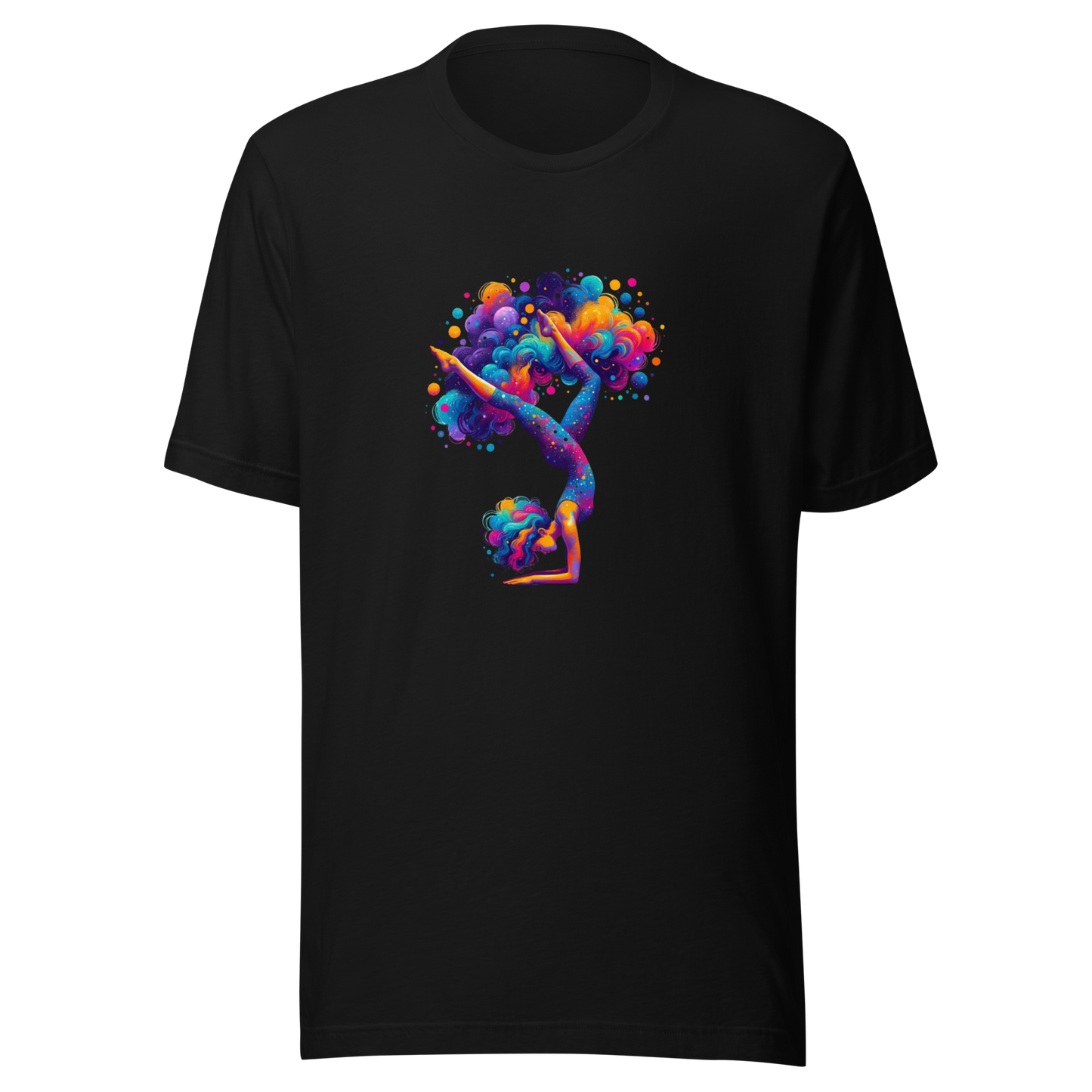 Unisex Graphic t-shirt "Stellar Asana: Cosmic Yoga Pose"