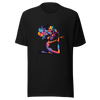 Unisex t-shirt "Galactic Serenity: Yoga Pose with Cosmic Tree" - Radiant Art of Radiant Group