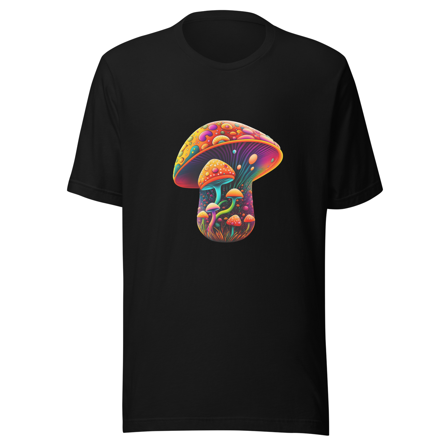 Unisex t-shirt with fantasy mushroom