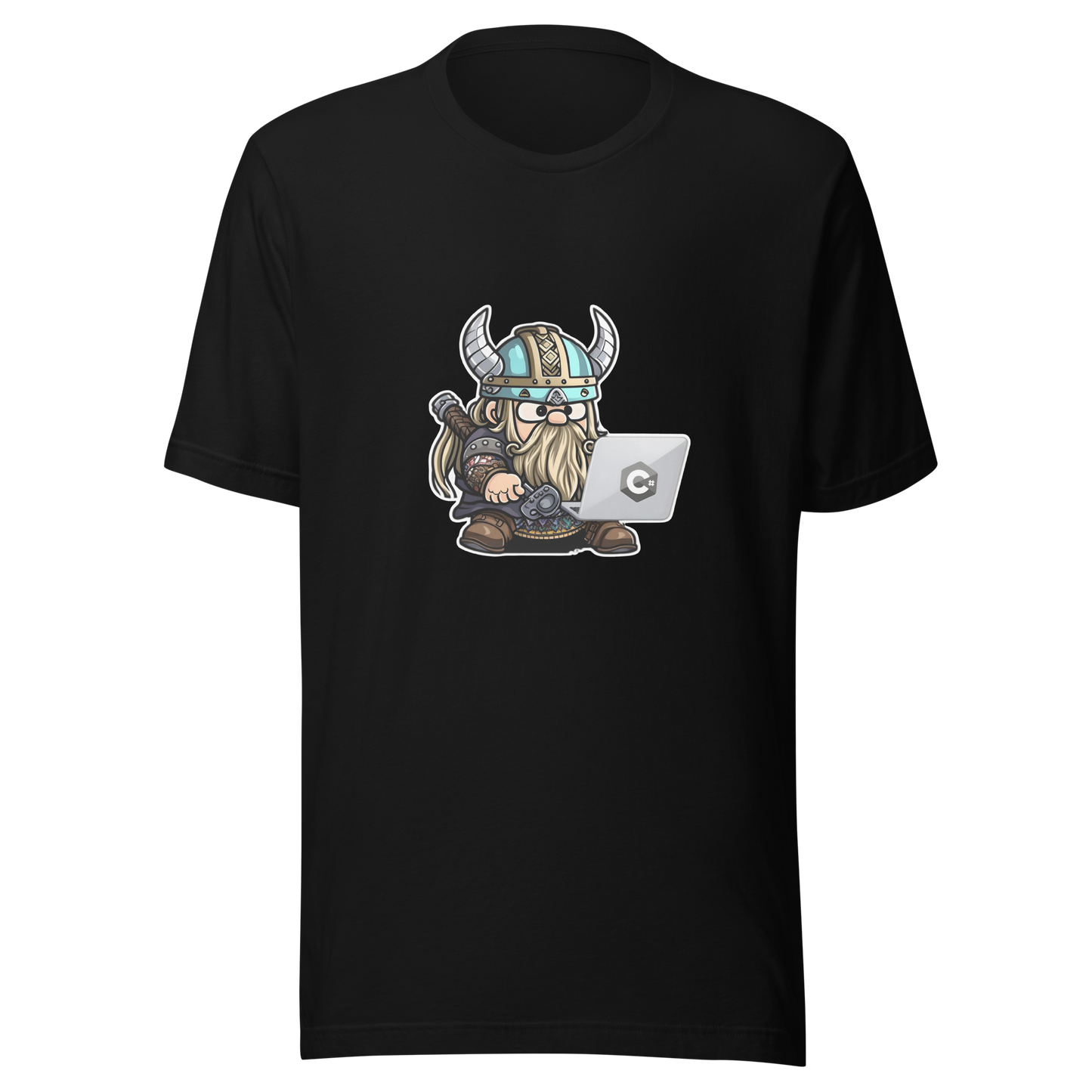 Unisex t-shirt with viking-programmer: Valhalla Debugging Squad