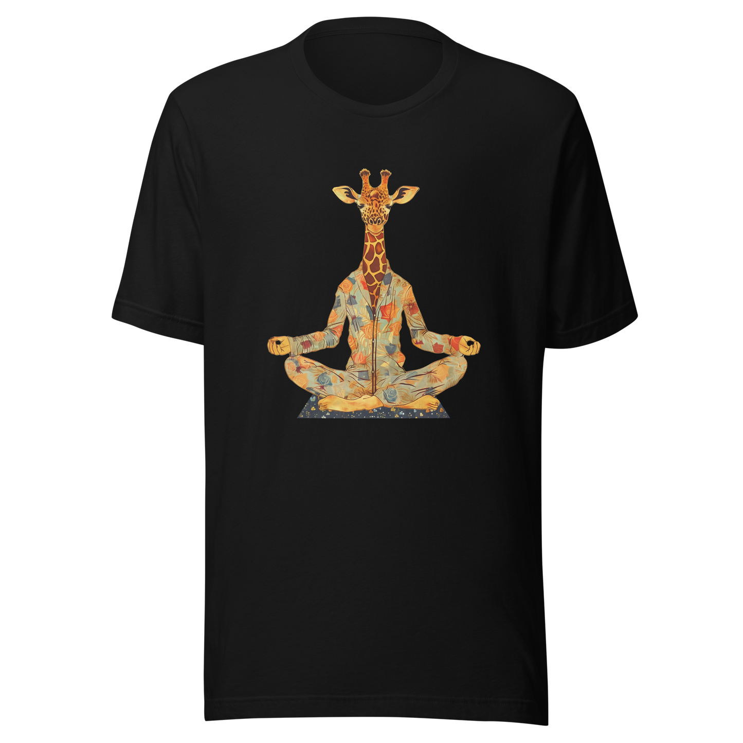 Unisex t-shirt Zen Safari: Meditating Giraffe