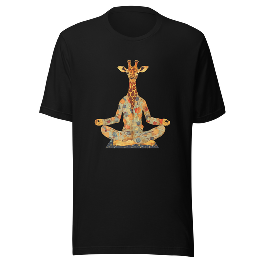 Unisex t-shirt Zen Safari: Meditating Giraffe