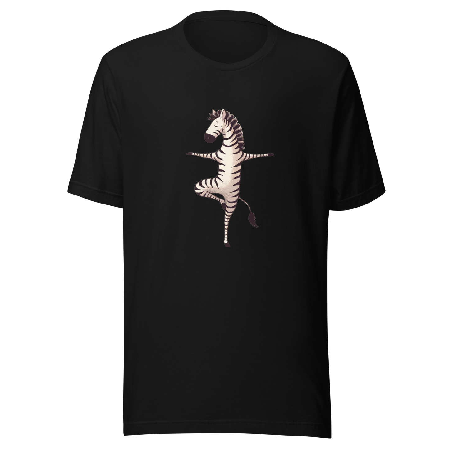 Unisex t-shirt Yoga Zebra
