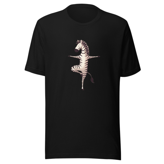 Unisex t-shirt Yoga Zebra