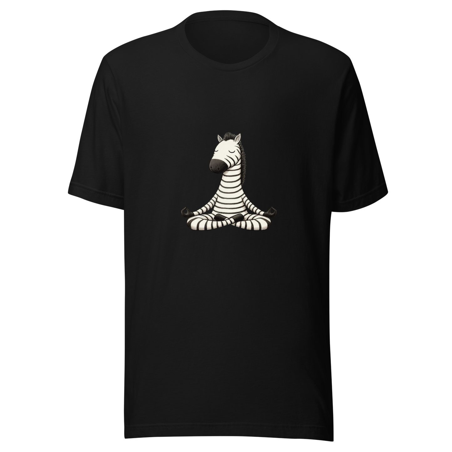 Unisex t-shirt Zen yoga Zebra