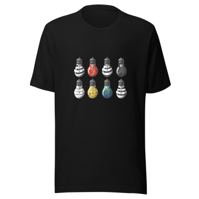 Unisex t-shirt Brilliant Bulbs - Radiant Art of Radiant Group