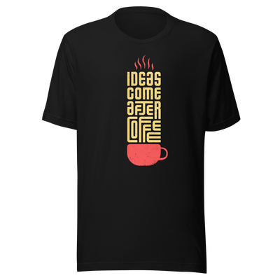 Unisex t-shirt "Caffeine-Infused Creativity" - Radiant Art of Radiant Group