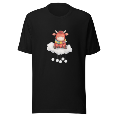 Unisex t-shirt "Cow in the Sky on the cloud" - Radiant Art of Radiant Group